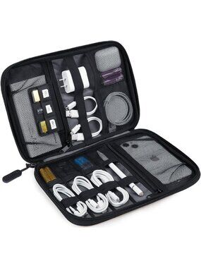Large Electronic Organizer Travel Case for Tech Accessories, Cord Storage & More